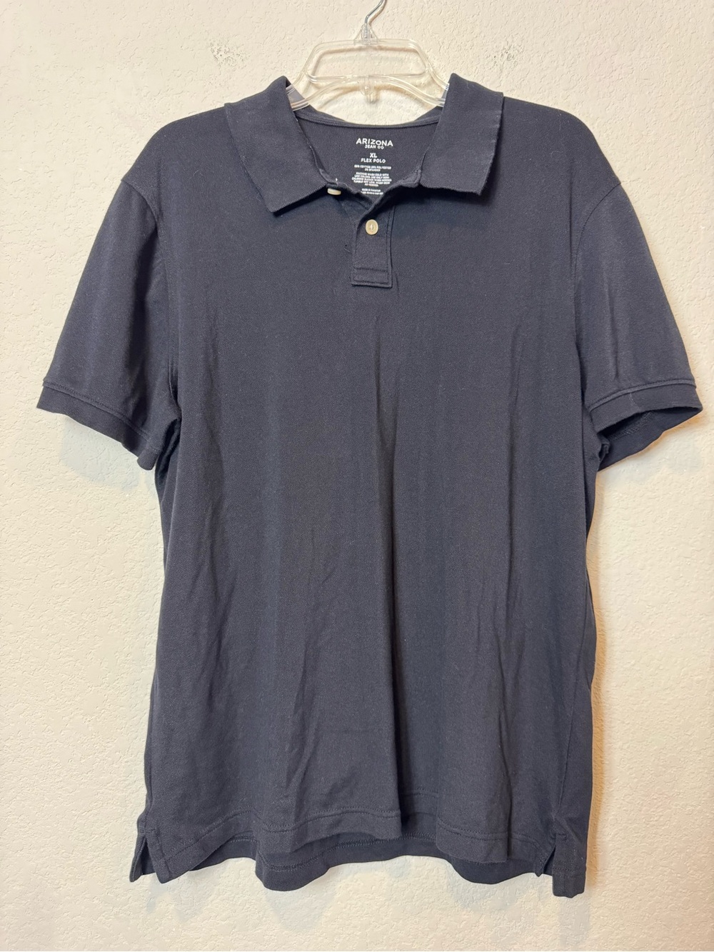 Arizona Jean Company Men’s Black Polo Shirt Uniform Cotton Blend Stretch Sz XL